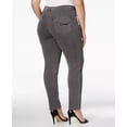 thumbnail image 2 of Style & Co. Womens Plus Twill Mid-Rise Slim Jeans Gray 20W, 2 of 3