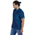 thumbnail image 4 of Atasi Short Kurta Mandarin Collar Tee Solid Short Sleeve Henley Shirt With Pocket, 4 of 7