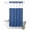Navy Blue, variant on No Hook Shower Curtain, Navy Blue Shower Curtains for Bathroom with See Through Top Window, Vintage Country Monochrome Farmhouse Waterproof & Washable Bath Curtain 60"x72"