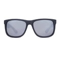 thumbnail image 3 of JUST GO Unisex Polarized Lens TR90 Frame Retro Style Sunglasses, Black Frame Light Mirro Lens, 3 of 7