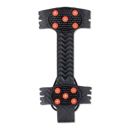 Ergodyne TREX 6310 Adjustable Traction Cleat Grips Ice and Snow, One-Piece Easily Attaches Over Shoe/Boot with Carbon Steel Spikes to Provide Anti-Slip Solution, X-Large