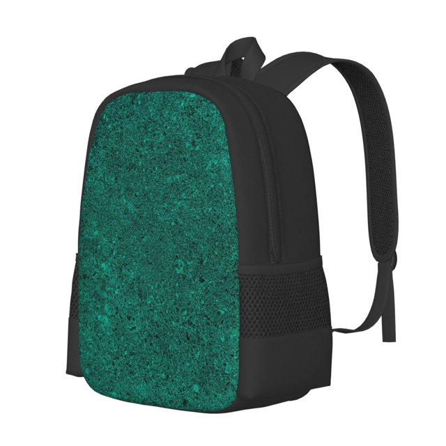 Easygdp Teal Marble Mochila de Gran Capacidad Minimalista Ideal para Escuela, Viajes y Uso Diario