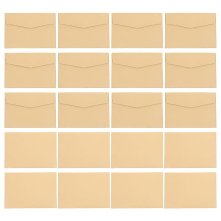 UPKOCH 20Pcs Blank Paper Envelopes Solid Color Kraft Paper for Invitations