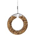 thumbnail image 1 of Coil Wreath Peanut Bird Feeder - Black, 1 of 2
