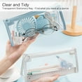thumbnail image 6 of 4 PCS Pencil Cases Pen Pouch Transparent Clear Marker Pouch with Zipper, Exam Pencil Storage Bag Multi-Purpose Travel Cosmetic Makeup Bag,Students Adults Teen, 6 of 7