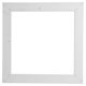 thumbnail image 1 of Marco de fotos decorativo de madera maciza, pintura al óleo extraíble, decoración del hogar para colgar en la pared, blanco marfil, 30x30cm, 1 of 8