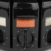 KitchenArt Select-A-Spice Auto-Measure Carousel, Black, 8.75 x 8.75 x 6