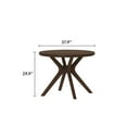 thumbnail image 4 of Plank+Beam Verso Round Dining Table, 38" Solid Wood Kitchen & Dining Room Table, Walnut, 4 of 11