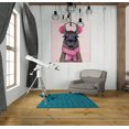 thumbnail image 3 of Epic Graffiti 'Chilly Llama Pink' by Fab Funky, Canvas Wall Art, 26"x30", 3 of 3