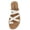 White, variant on Shoes Women Slip-On Sandals Crisscross Multi Straps Band Ring Toe Flat Flip-Flops Slides ISABEL-S White PU 10