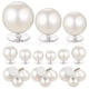 thumbnail image 1 of 18 botones de broche sin costura, botones de blusa con perlas artificiales, botones de camisa, botones de presión para ropa, 1 of 2