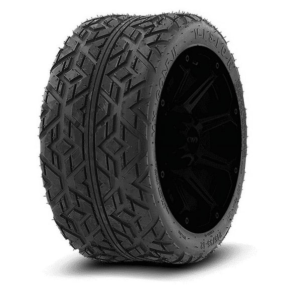 215x35-12 Vision VS8039A VX Golf Cart II 65F Load Range B Black Wall Tire