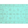 thumbnail image 1 of Ahgly Company Indoor Rectangle Oriental Light Blue Traditional Area Rugs, 2' x 3', 1 of 4