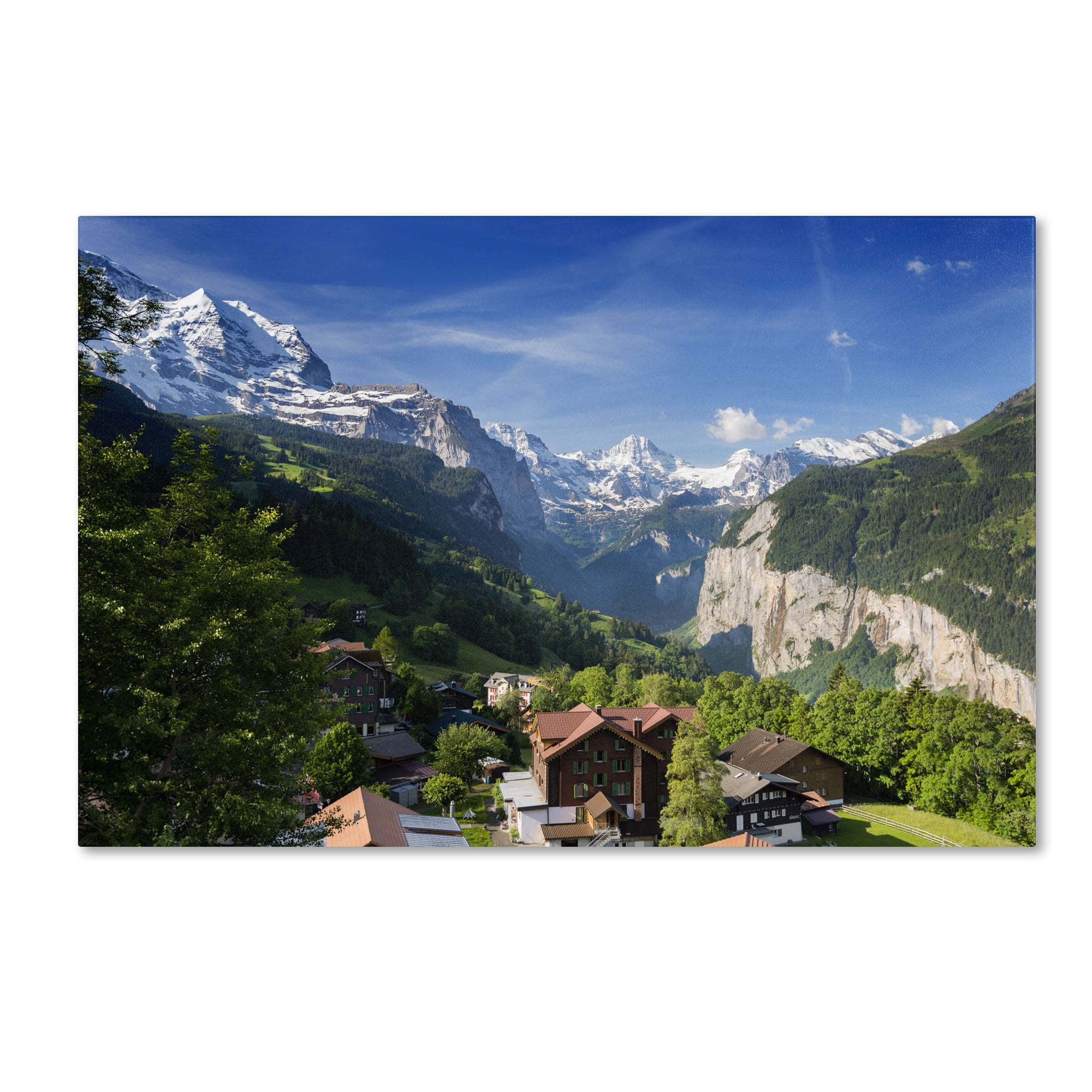 Trademark Fine Art "A New Day in the Swiss Alps" Canvas Art by Philippe Sainte-Laudy