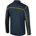 thumbnail image 3 of Men's Colosseum Navy West Virginia Mountaineers Cameron Quarter-Zip Windshirt, 3 of 3