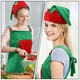 thumbnail image 2 of 2 juegos de delantal y gorro de elfo, delantal de cocina, divertido delantal sin mangas para servir, 2 of 7