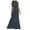 Grey, variant on OSOLU Women Solid Color O-Neck Long Sleeve Patchwork Long Skirt Fashionable Comfortable Holiday Skirts