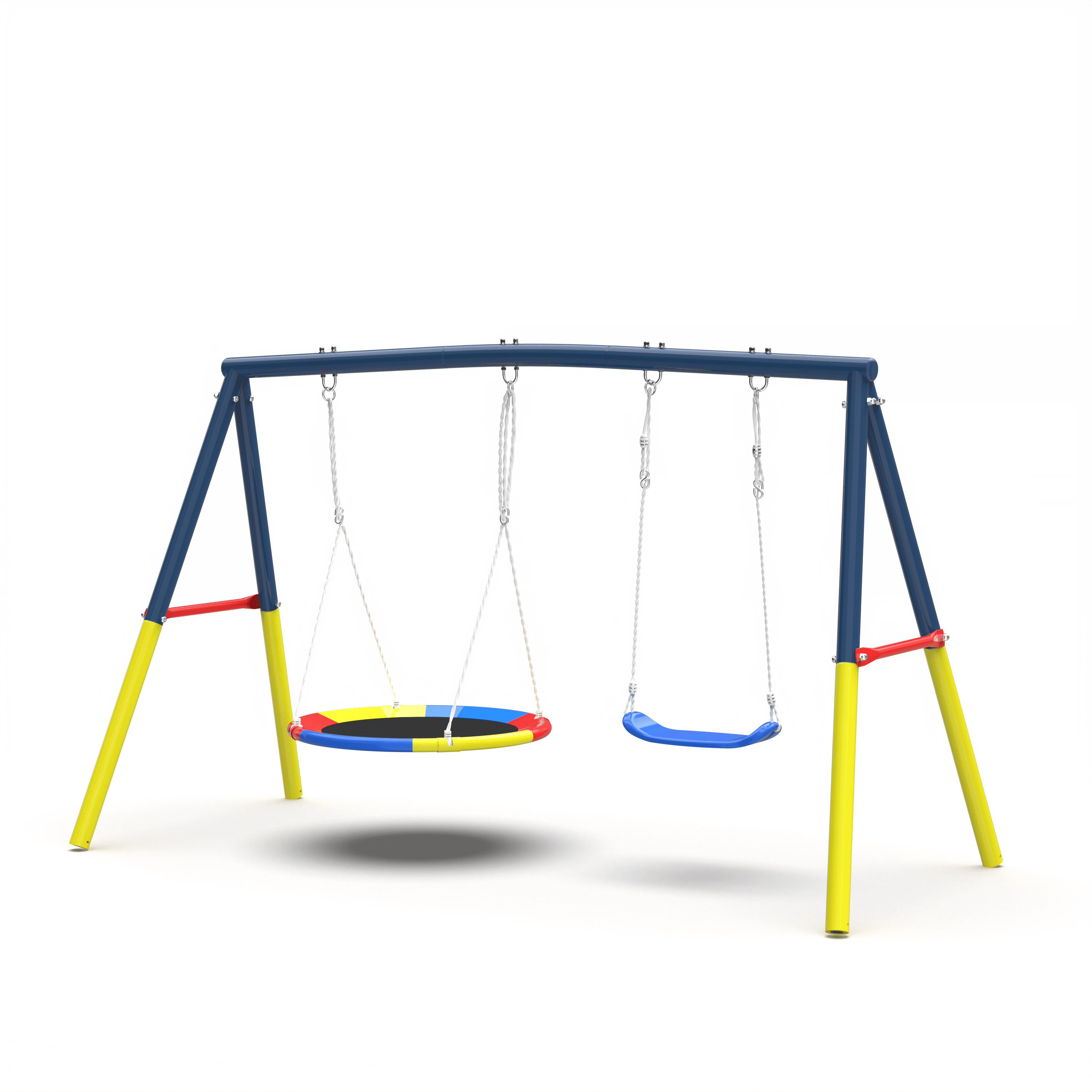 swing 　　no3 GVDV 3-Seat Porch Swing with Adjustable Canopy, Steel Frame