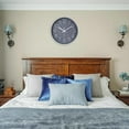 thumbnail image 3 of Small Wall Clock 8 Inch Gray Wall Clocks Silent Non-Ticking for Bedroom Bathroom Kitchen, 3 of 7