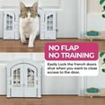 thumbnail image 4 of French Design Cat Door Easy Install Double Swing, Suitable for Cats and Dogs, Durable Material, Interior Cat Door, 4 of 7