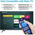 thumbnail image 2 of Replacement Backlit Remote Control for / /Sharp/Philips/Onn/Element/ /Westinghouse Roku TV (NOT for Roku Stick or Box), 2 of 4