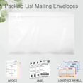 thumbnail image 2 of shiyou-Packing Slip Envelope Pouches, Shipping Label Sleeves, 7.5'' X 5.5'', 200 Packs, Top Loading Packing List Invoices Paper Document Pouch Envelopes Bags, Clear Adhesive Plastic & Waterproof, 2 of 4