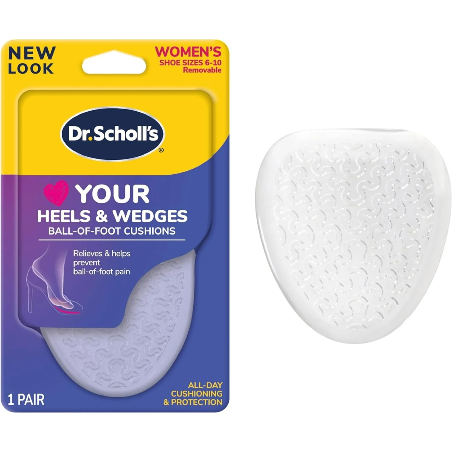 Amope GelActiv Ultra Slim Ball of Foot Insoles for Women, 1