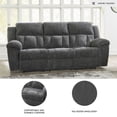 thumbnail image 4 of Signature Design by Ashley Frohn Gray Reclining Sofa, 4 of 12