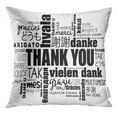 thumbnail image 1 of BSDHOME Travel Thank You Word Cloud in Different Languages Appreciation Pillow Case 20x20 Inches Pillowcase, 1 of 1