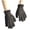Black, variant on PMVFHDE Gloves & Mittens Velvet Knitted Winter Thick Warm Solid Cold Protective Unisex White - One Size