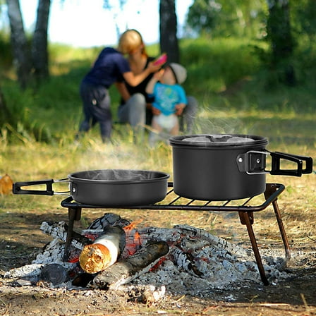 SOPOTUTU Small Camping Pot Aluminium Alloy Picnic 1 Set