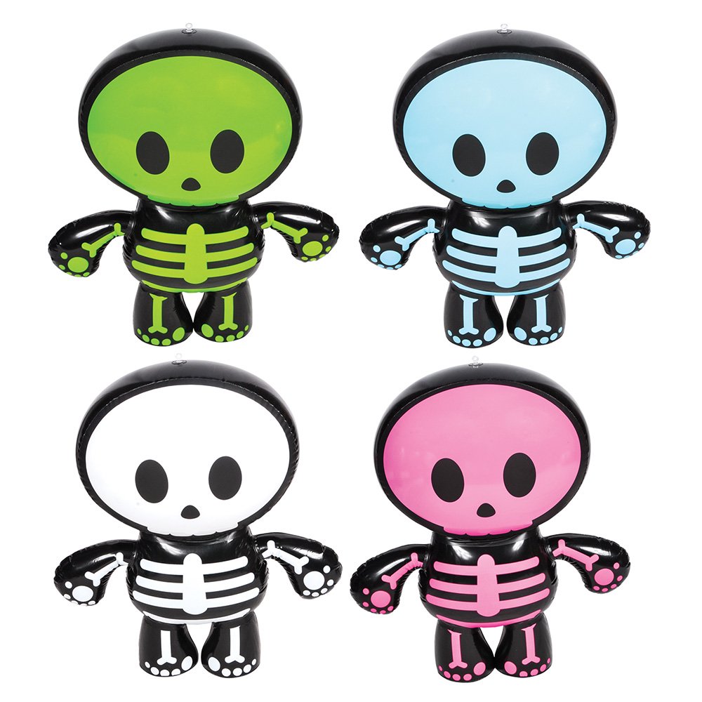 Rinco Colorful Playful Skeleton Buddies 24 in Inflatable Toys, Assorted