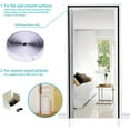 thumbnail image 4 of Magnetic Door Screen, Ultra Fine Mesh, Powerful Magnets, Complete Installation Kit, Adhesive and Hook & Loop Tape Included - 80x210cm, Black, 4 of 5
