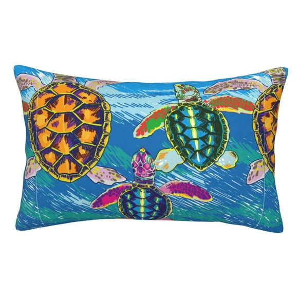 Easygdp Little Sea Turtles for Soft Pillow Case Pillow Protectors,Perfect for Sleeping (Pillow Core Not Included)-14"x20"