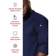 thumbnail image 4 of Chef Works Men's Morocco Chef Coat, Navy, X-Large, 4 of 5