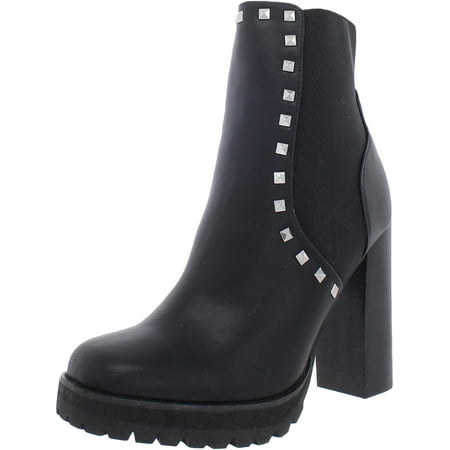 

Steve Madden Womens Brisa Faux Leather Studded Ankle Boots