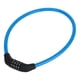 thumbnail image 1 of Candado de bicicleta de Bargains Únicos, candado de cable de seguridad, combinación de 4 dígitos reiniciable, cadena de candado de bicicleta de acero de 64 cm, azul, 1 pc, 1 of 6