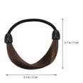 thumbnail image 2 of BESTYASH 6Ud Ligas Para Hechas De Material Premium Marrón Para Ponytail Con Simple Y, 2 of 5