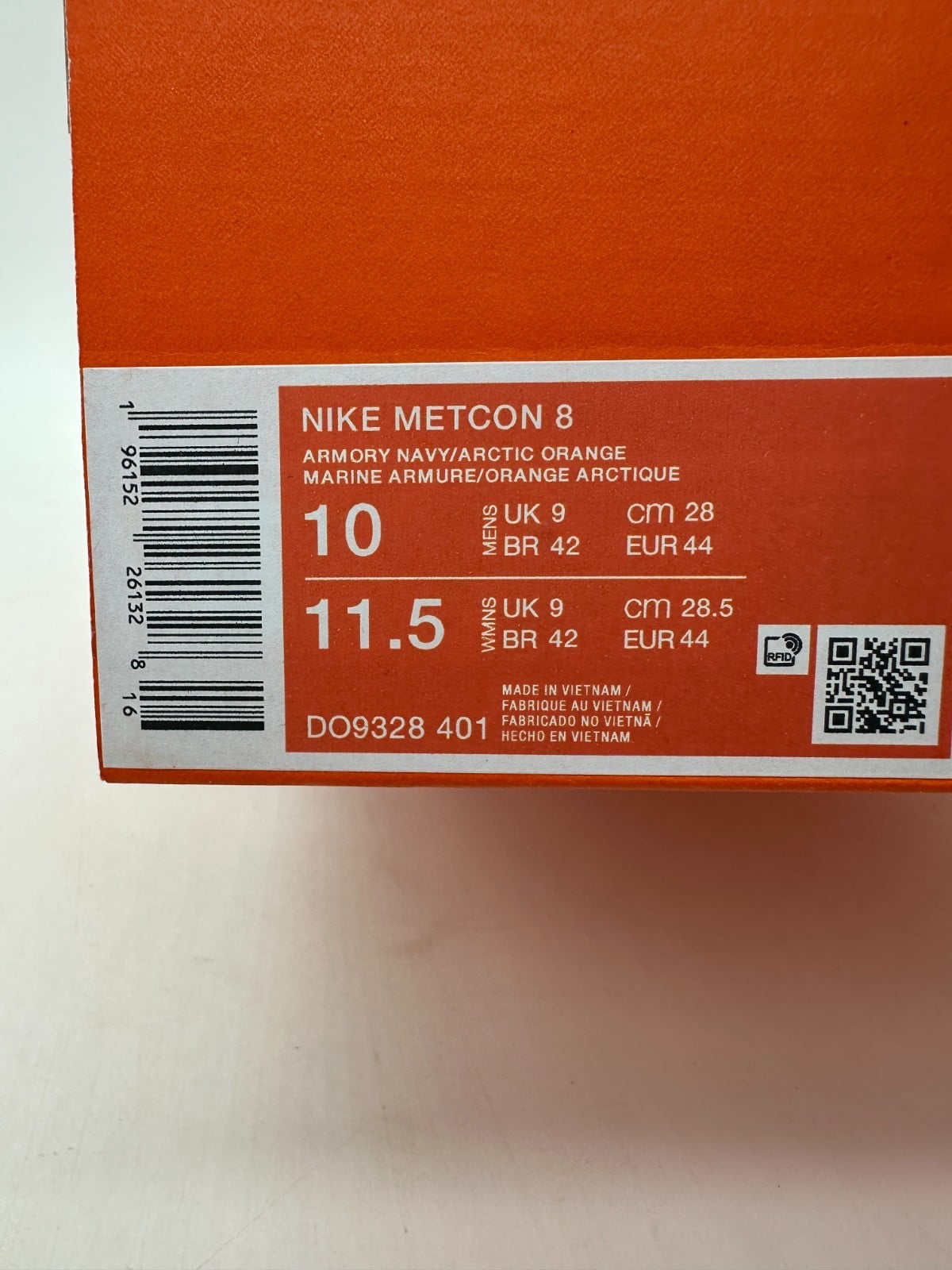Nike Metcon 8 Men's Size 10 Blue White Gym Training Athletic Shoes DO9328 401