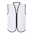 thumbnail image 5 of Toptie Supermarket Uniform Vest Zipper Volunteers Event Vest Unisex Waistcoat-White-3XL, 5 of 7