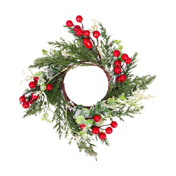 Toystoory Los candelabros ligeros y confiables de frutos rojos navideños no se desvanecerán ni deformarán las guirnaldas de flores Kits de decoración para fiestas 1 paquete
