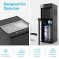 thumbnail image 5 of TABU 4-in-1 Water Dispenser with Ice Maker, Hot & Cold & Room Temperature, 3 or 5 Gallon, Bottom Loading, for Home and Office, Black, 5 of 10
