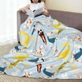 thumbnail image 6 of Salouo Japanese Carps Print Bed Blankets,Flannel Blanket Comfortable Air Conditioning Blanket Lightweight Blanket for Sofa Bed Travel & Couch -50"x40", 6 of 8