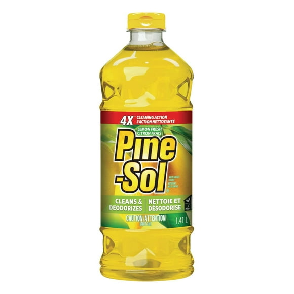 Nettoyant multi-surface Pine-Sol® au parfum de citron frais, formule sans éclaboussures, nettoyant et désodorisant multi-surface