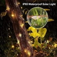 thumbnail image 5 of Decoración imaginativa, cadena de luces LED alimentadas por energía solar, 300 micro LED en cable de cobre, encendido y apagado automático, resistencia al agua IP65, para interiores y exteriores, 12, 5 of 5