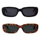 thumbnail image 2 of Gafas de sol BUTABY Rectangulares de estilo retro UV400 para mujer, 2 of 7