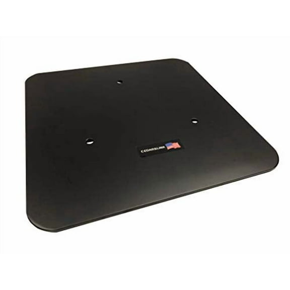 G3C13713L12"X12" Black Aluminum Base Plate/Top For 10"x10" Cedarslink Triangle trussing