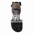 thumbnail image 5 of Badgley Mischka Girls Low Heeled Dress Shoes. (Little Kids and Big Kids) Black Size 1, 5 of 7
