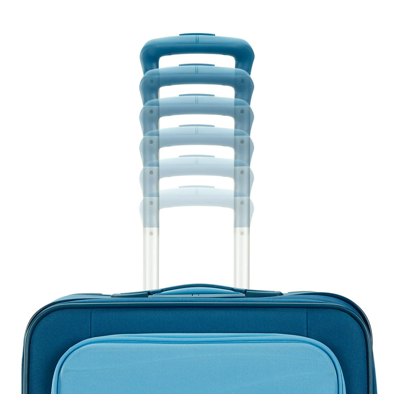 American Tourister Cascade Softside 20 Carry-on Spinner Luggage, Pacific  Blue 