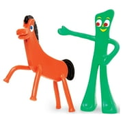 NJ CROCE Collections Etc Gumby & Pokey Bendable & Posable Action Figure Pair